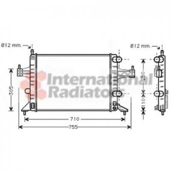 Van Wezel 37002303 Radiador, refrigeración del motor