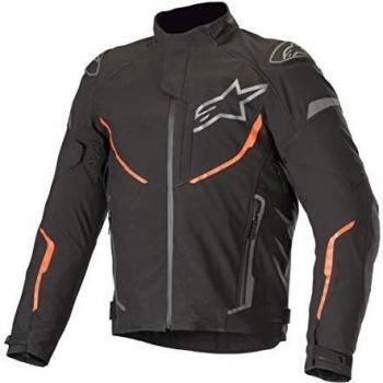 Alpinestars Chaqueta moto T-fuse Sport Shell Wp Jacket Black Red Fluo, Negro/Rojo, M