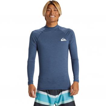Camiseta Quiksilver Everyday de hombre, manga larga, azul oscuro, talla L