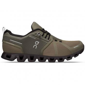 On Cloud 5 Waterproof Men's Running Shoes, UK 9 Olive/Black