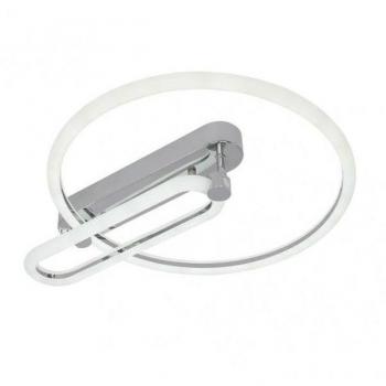 Plafon 57w 3000k, 4000k, 6500k Cromo Adhara 8x49x40cm 7695Lm Regulable, Memoria y C. Remoto