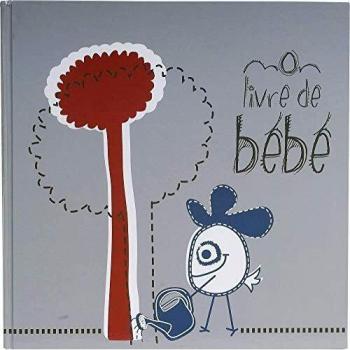 Exacompta 16030E Libro de nacimiento ilustrado 80 paginas peti bonhomme - 25x25cm Gris