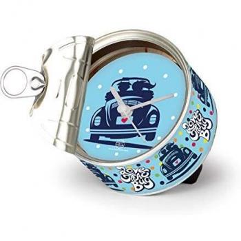 Brisa VW Collection - Volkswagen Escarabajo Coche Beetle Reloj de Mesa Magnético, My Clock Personalizable