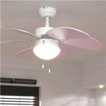 Cecotec EnergySilence Aero 3600 Vision Purple Ventilador de Techo con Luz, 50W, 3 Velocidades, Color Violeta