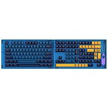 Akko Macaw Keycaps 199 Teclas ASA Perfil, PBT Double-Shot, Full Keycap Set para Teclados Mecánicos con Caja de Colección