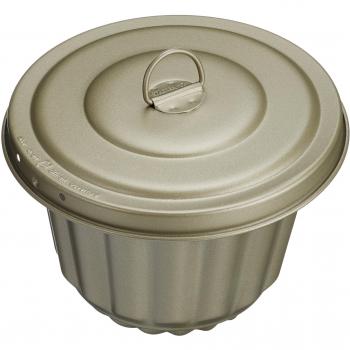Molde para baño maría de metal Ø16cm 1,25 litros con tapa