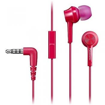 Panasonic RP-TCM105E-P - Auriculares con micrófono, Color Rosa