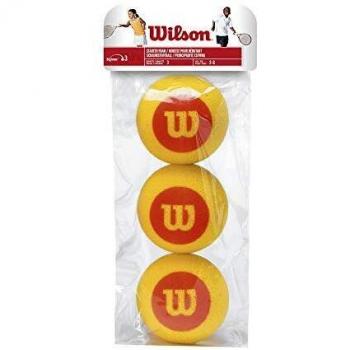 Wilson Starter Foam, Pelota Unisex Niños, Amarillo, 3 Balls