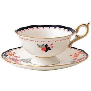 Wedgwood 40024022wonderlust taza y platillo jasmine bloom 2piezas multicolor