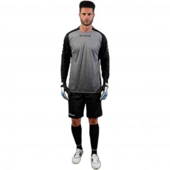Conjunto de Portero Givova Manchester - Camiseta de Manga Larga y Pantalón Corto Gris-Negro M