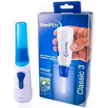 SteriPen SPPF-RP-GF - Purificador de Agua portátil con prefiltro y Estuche de Neopreno, Color Azul y Blanco
