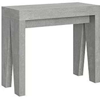 Consola extensible 90x40/300 cm Naxy Cemento