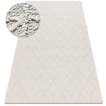 Alfombra Jersey 19231 Crema - Geométrico Estructural, Lazo Boho Beige, 200x290 cm