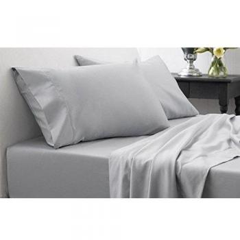 4 Piezas juego para cama de + 2 piezas Funda de almohada --- 1000 Número de hilos de color gris pequeño eggelston modessimple tiempo 100% algodón egipcio Extra profundo bolsillo