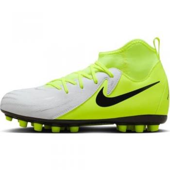 Botas de Fútbol Nike Phantom Luna II Academy AG para Niños - Alto Rendimiento en Césped Artificial - Color Gris/Negro/Volt 38