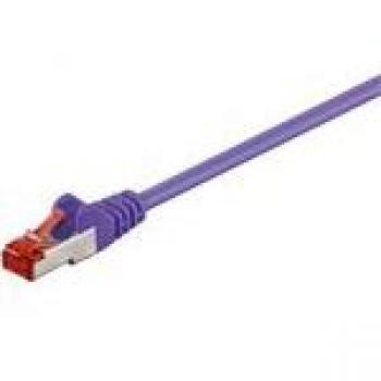 Microconnect SSTP60025P Cable de Red S/FTP (S-STP) Cat6 Púrpura 0,25 m RJ-45 Macho/Macho