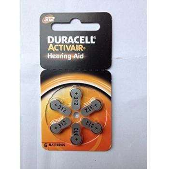 Baterías Auditivas Duracell Activair 312 EasyTab (Paquete de 6)
