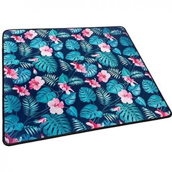 Alfombrilla de Ratón Gaming Xtrfy GP1 Tropical - Superficie Grande, Tejido Lavable, Antideslizante, 460 x 400 x 4 mm