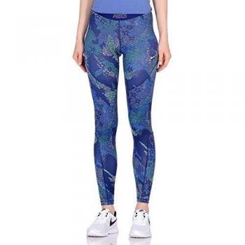 NIKE W Nk Tght Vcty Mod Floral CAM Mallas, Mujer, Blue Void/White, M