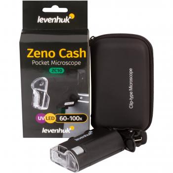 Microscopio de bolsillo Levenhuk Zeno Cash ZC10 portátil y compacto