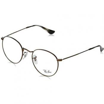 Gafas Graduadas Ray-Ban Round Metal RX 3447V 3074 Unisex Marrón