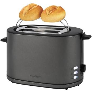 Tostadora Proficook PC-TA 1291 Grafito Acero Inoxidable 800-950W 2 Ranuras