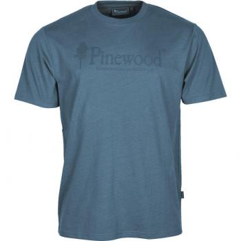 Pinewood Outdoor Life T-Shirt - Azur Blue, Men's Large