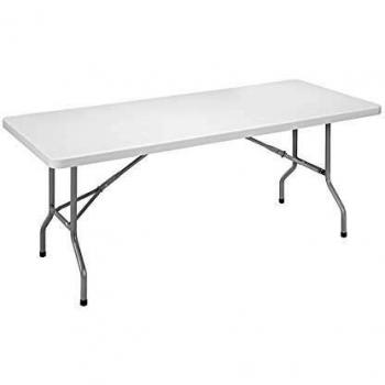 Mesa Plegable con Placa de Plástico y Seguridad, Altura 740 mm, Dimensiones 1220 x 610 mm