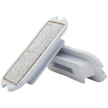 Horka peldaños antideslizante para Fillis estribos, blanco, 12 cm