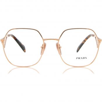 Prada PR 59ZV SVF1O1 Women's Eyeglasses Rose-Gold Size 54 - Blue Light Block Available