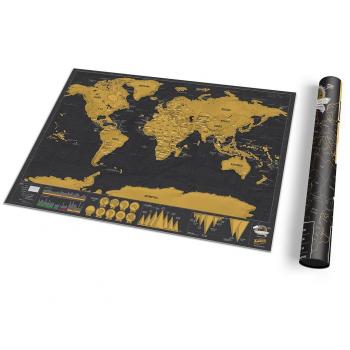 Luckies of London LUKSDT - Mapa Deluxe para rascar, 29.7 x 42 cm