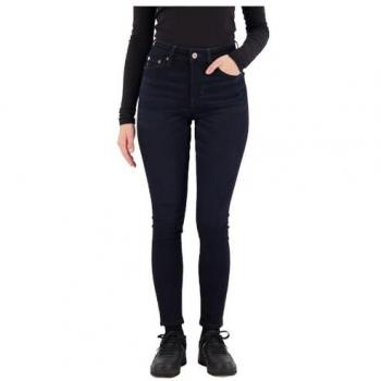 Jeans Pitillo Vintage de Talle Alto para Mujer en Algodón Orgánico Negro y Azul Viper 29/30