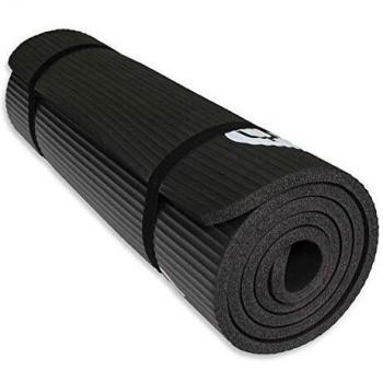 YUREN Esterilla para Yoga 183cm x 61cm 15mm Grosor Pilates Gimnasia Yoga Colchoneta Esterilla Antideslizante NBR Yoga Fitness