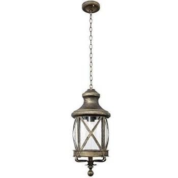 Colgante Exterior Orquidea 1xe27 Oro