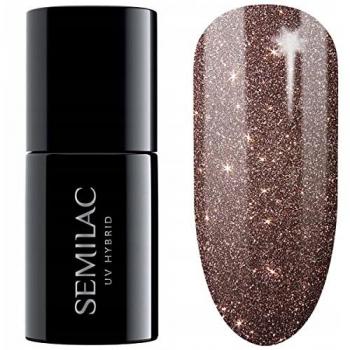 Esmalte Semipermanente UV Semilac 333 Brillo Marrón 7ml Efecto Gato Ojo