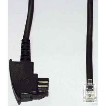 Cable Telefónico T 45 de 10,0 m con Conectores TAE-F y RJ-12