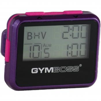 Temporizador de Intervalo y Cronómetro Gymboss – Revestimiento Metálico Brillante Violeta/Rosa