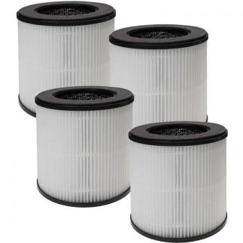 Filtro de aire 4x compatible con purificador Nobebird B-D02M - Filtro combinando prefiltro + HEPA + carbón activo