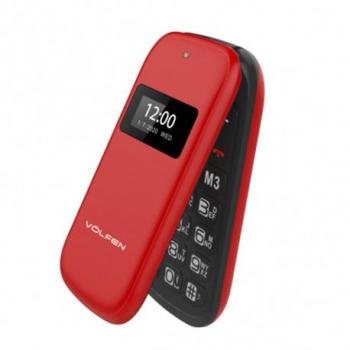 Teléfono Volfen Flip Rojo Dual Doble Pantalla – Dual SIM – Pantalla 2.4 Pulgadas