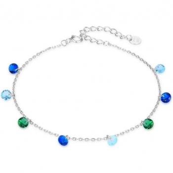 Pulsera de Plata de Ley 925 con Circonita Multicolor - Rolcon