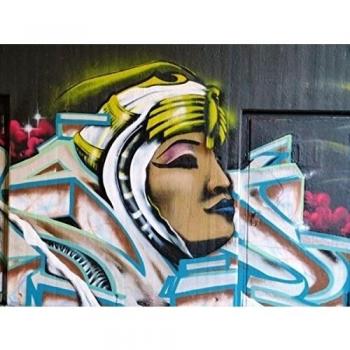 Graffiti Street Art imágenes, pared Imágenes, de impresión sobre lienzo, marco Cuadro, Lienzo o Lienzo Impresión NR 350, 100x70x2cm