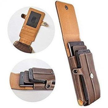 AXELENS Funda Movìl Cinturon Doble Vertical Universal para Dos Teléfonos