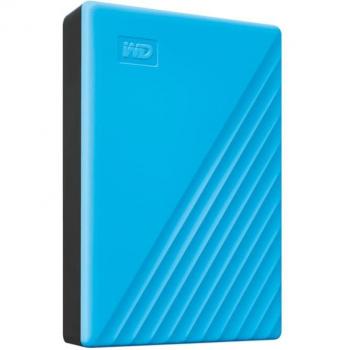WD My Passport 6TB Portable External Hard Drive - USB 3.0, Encrypted, Blue