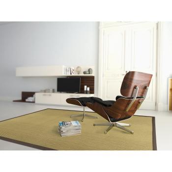 Estores Collection Alfombra de Vinilo Tejido Living Fibras en Color sisal 160 x 230 cm, PVC, poliestireno, poliéster, Marrón Claro
