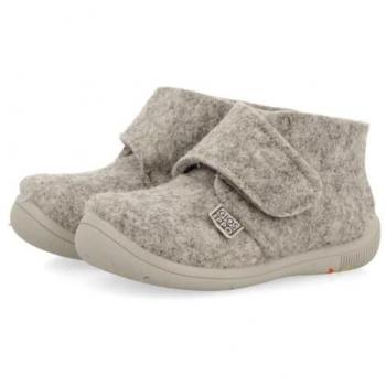 Zapatillas de casa abotinadas Gioseppo Scipio para bebé niña con cierre ajustable, color gris, talla 22 EU