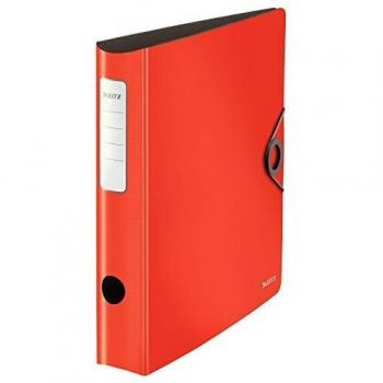 Carpeta Leitz Active Solid A4 65 mm, 180 grados, rojo claro, capacidad para 350 hojas
