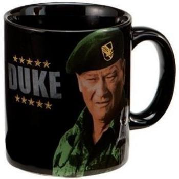 Vandor 15268 John Wayne Duke 12 oz Ceramic Mug, Black, Green, and Brown by Vandor, LLC