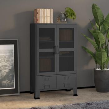 Industrial Storage Cabinet 70x40x115 cm Anthracite Metal