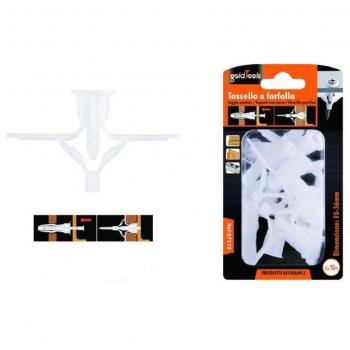Set de 10 Piezas de Tapones Mariposa con Muelle para Expansión 10-36 mm y Tornillos 57172