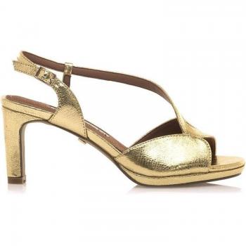 Sandalias de tacón mujer Mariamare 68430 oro